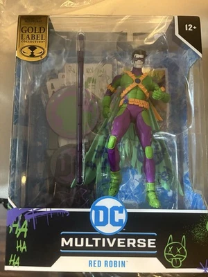 McFarlane Gold Label DC Multiverse Red Robin Jokerized Variant – Estado perfeito na caixa - Imagem 1 de 3