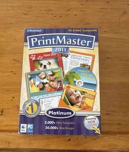 2011 Brøderbund PC/MAC Compatible Print Master Hard Drive Disc Software - Picture 1 of 3