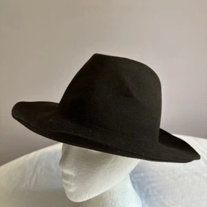 Ca4la Gents Black Fur Felt Trilby Fedora Sun Hat Cap. Size S - Picture 1 of 10