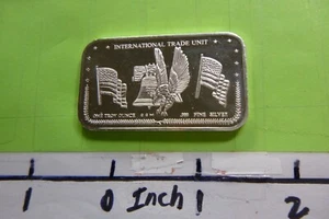 CROWN MINT INTERNATIONAL TRADE 1980 CCM-3V BLANK BACK 999 SILVER BAR RARE 3IC4A - Bild 1 von 2