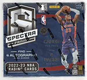 2022-23 PANINI SPECTRA BALONCESTO CAJA HOBBY SELLADA DE FÁBRICA **4 AUTÓGRAFOS** - Imagen 1 de 2