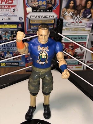 Boneco de ação WWE John Cena 2017 Mattel Blue Respect Hustle camisa luta livre WWF - Imagem 1 de 4