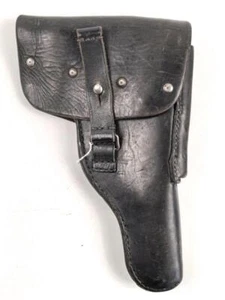 Bundeswehr,  Pistolentasche 9mm Leder P1 / P38, undeutlich gestempelt, gebraucht - Picture 1 of 5