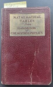 Tableaux mathématiques vintage 1929 manuel de chimie et de physique livre I10-2