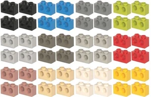 Lego Parte 32000 x 4 Ladrillo Técnico 1 x 2 con Agujeros. 4 por lote Select Colour - Imagen 1 de 21