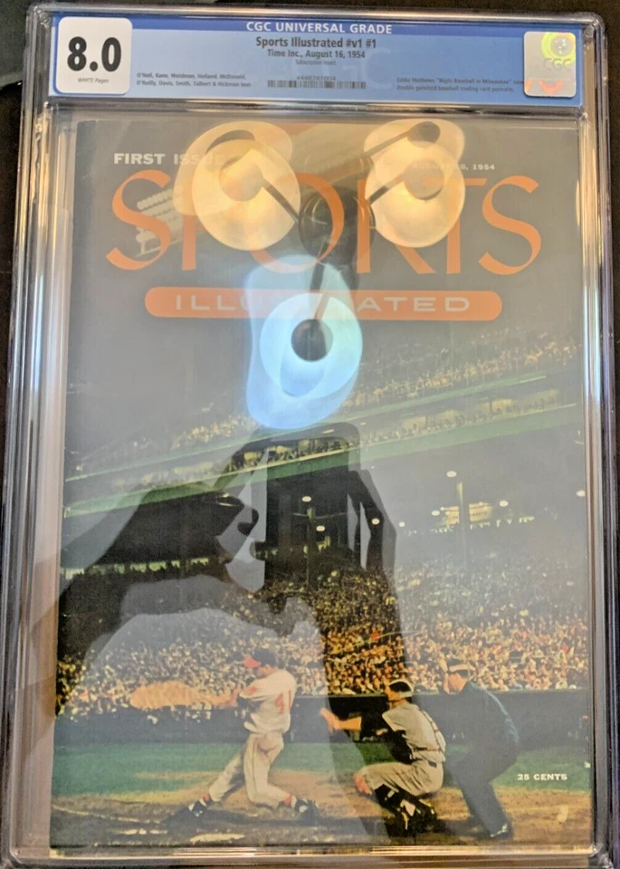 Sports Illustrated 1954 #V1#1 Time Inc. 16 de agosto 1954 CGC 8,0 páginas blancas Foto 1 de 4