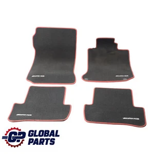 Juego Alfombrillas Mercedes W204 AMG Interior Delantero Trasero Negro A2046806704 - Imagen 1 de 12