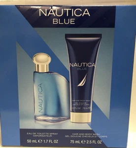 Nautica Blue 2pc Gift Set Eau De Toilette 1.7 fl oz + Hair & body wash 2.5 fl oz - Picture 1 of 2