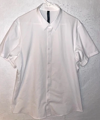 Lululemon Men's XL White Button-Up Live in Practice Easy Short Sleeve New - Image 1 of 4