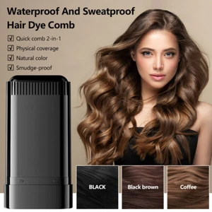 Safe & Convenient Comb Hair Dye,Waterproof and Sweat-proof Hair Dye Comb 2 IN 1 - Picture 1 of 14