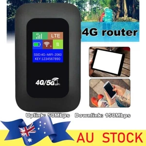 Portable 4G Unlocked LTE LCD WiFi Mobile Broadband Wireless Router MiFi Hotspots - Picture 1 of 10