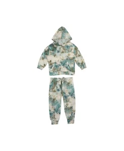 Rare Sport Little Girls' $44 Tie Dye French Terry Hoodie & Sweatpants Set Sz 5 - Picture 1 of 2