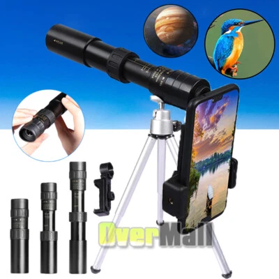 Telescopio monocular de alta potencia de 10-300x40 mm con visión nocturna + trípode + montaje Foto 1 de 4