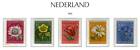 Netherlands E99 Set 5V 1952 Flowers Tulip Daisy Cv 18 Eur