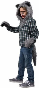 Child's Howl At The Moon Turned Werewolf Costume Accessory Kit - Picture 1 of 1