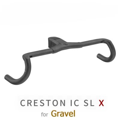 Manillar de carbono para bicicleta de grava de enrutamiento de cable interno Creston IC de 1/4" Foto 1 de 4