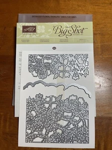 Stampin' Up! DETAILED FLORAL Thinlits Dies - 141482 Sizzix Big Shot Retired NEW - Picture 1 of 1