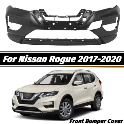 Front Bumper Cover Primed For 2017 2018 2019 2020 Nissan Rogue S SL SV 4-Door Foto 1 de 4