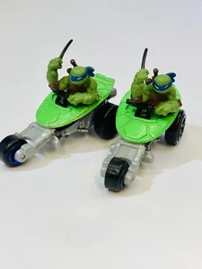 LOTE SUELTO 2 MÁQUINAS T NICKELODEON TMNT “LEO STEALTH BIKE” - Imagen 1 de 11