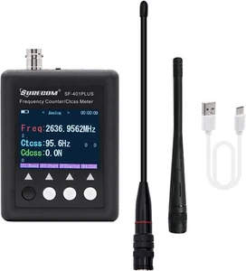 Compact UHF/VHF Frequency Counter with Signal Strength Indicator - Lightweight - Picture 1 of 11