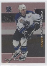2001-02 ITG Be A Player Signature Series Certified /100 Jason Allison #C-15