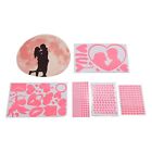 Valentine Day Wall Stickers Kiss Couples Moon Star Heart Dot Glow In The HG5