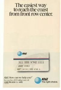 Pubblicità cartolina telefonica AT&T 1990 - Foto 1 di 1