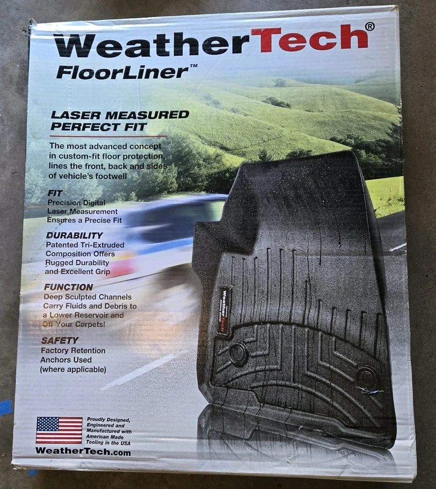 Forro de piso WeatherTech para Mitsubishi Outlander Sport 2011-2024 primera fila negro *NUEVO Foto 1 de 4