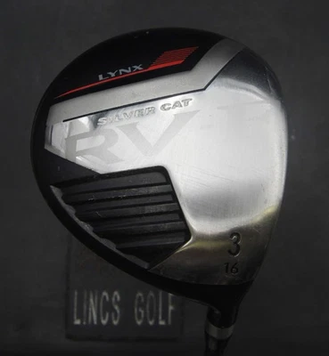 Lynx Silver Cat 16° 3 Wood Regular Graphite Shaft Lynx Grip - Image 1 of 4