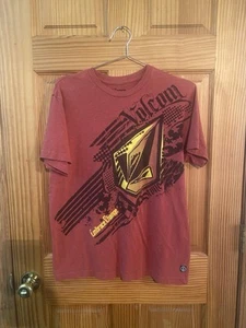 Camiseta Volcom Gráfica Manga Corta Informal Mezcla de Algodón Calce Ajustado Mediana - Imagen 1 de 5