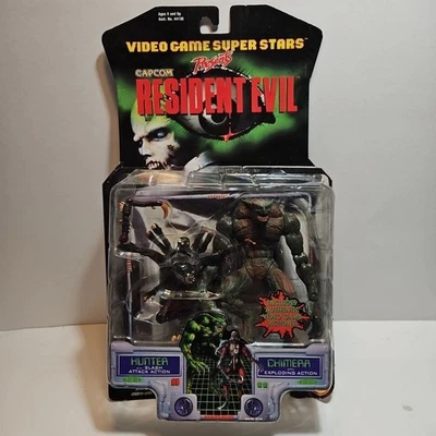 ToyBiz Capcom 1998 videojuego Super estrellas Resident Evil Hunter & Chimera  Foto 1 de 4