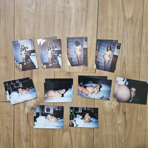 VINTAGE SET OF 1990'S OF PRETTY PREGNANT AMERICAN TEEN WOMAN PHOTOS IN BIKINI - Picture 1 of 11