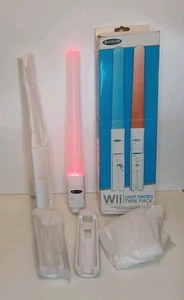 Nintendo Wii 2 Competition PRO Light Sabres - Light Sword Twin Adapter Pack - Picture 1 of 11