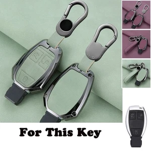 Zinc Alloy Leather Car Key Case cover For Mercedes Benz GLK E G SLK A B C M ML - Picture 1 of 13