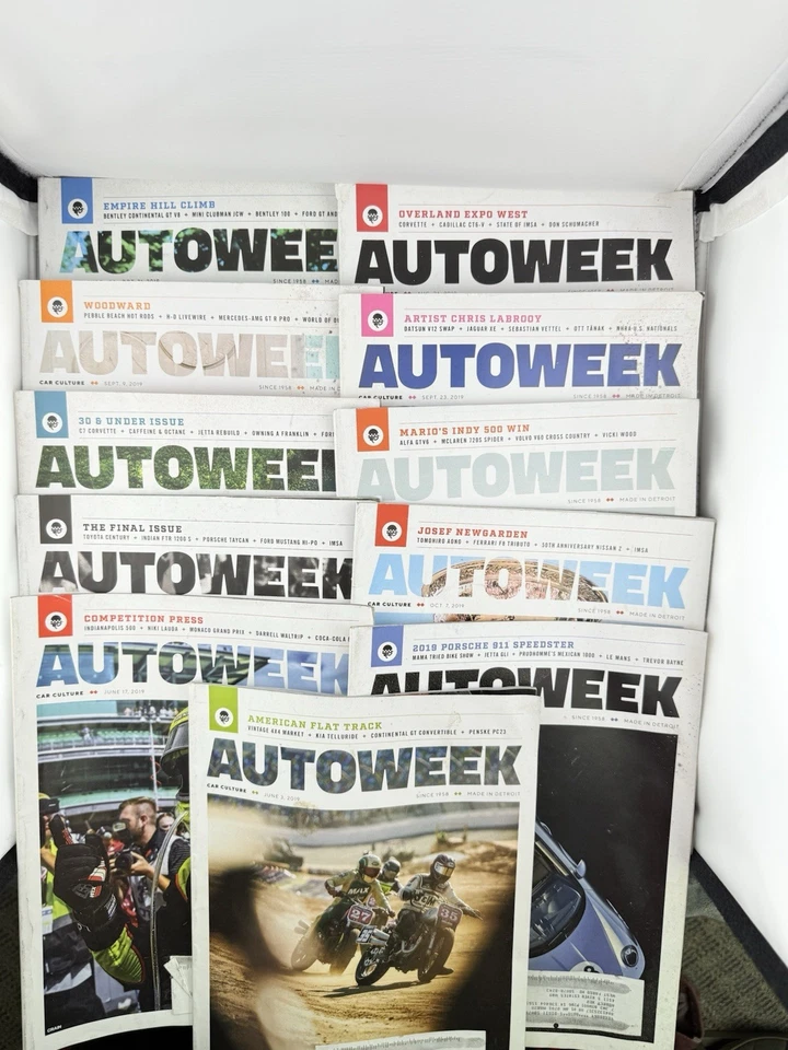 Autoweek Magazine Lot of 12 Issues 2015 Car Racing Automotive News Back Issues Foto 1 de 4