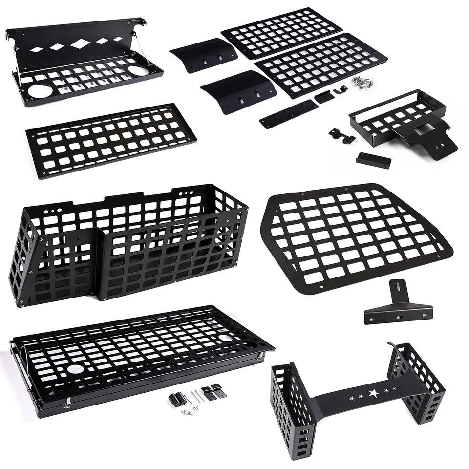 MOLLE 面板存储后备箱收纳配件适用于丰田 FJ Cruiser 07-2021 — 第 1/1 张图片