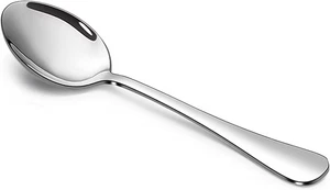 Juego de cucharas de cena de acero inoxidable SANTUO, 12 piezas 7,3" 7,3 pulgadas, plateado - Imagen 1 de 7