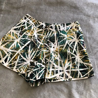 Tropical print high waisted shorts size small  - Image 1 of 4