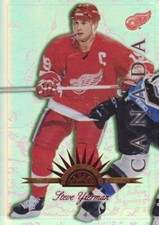 1997-98 Leaf International Hockey Universal Ice #4 Steve Yzerman 1/250 Red Wings