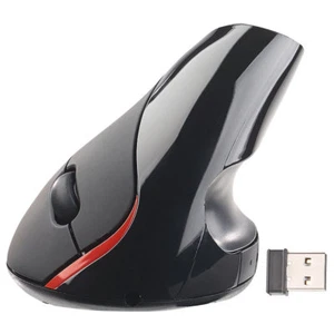Optische USB-Funkmaus, vertikal ergonomisch, 1.600 dpi, per USB ladbar - Bild 1 von 5