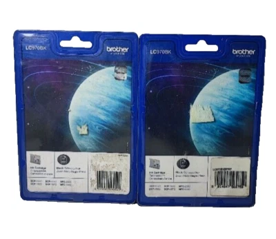 2x Orig. Brother LC-970 Black Tintenpatronen Twinpack Set f. MFC-235C Series NEU - Bild 1 von 2
