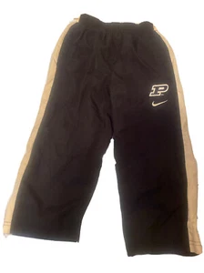 Purdue Nike Pants Kids Boys Size 3T Black Gold Activewear "P" Logo Sports Pants - Picture 1 of 5
