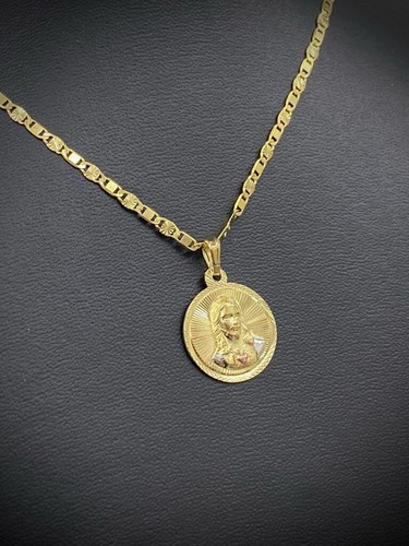 Collana Cadenite di Gesù Cristo Tre Ori da Donna Uomo Bambini Valentino Regalo