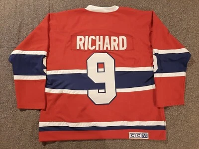 The Rocket Maurice Richard Montreal Canadiens Away Dark Jersey, CCM Medium NHL - Image 1 of 4