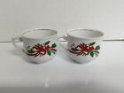 Vintage Southington Baum Brothers Victorian Holiday Fine China Christmas Cups