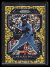2022 Panini Prizm Prizms Gold Donut Circles Refractor 224 Kirby Puckett 1/10