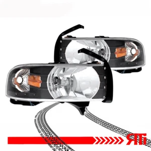 1pc Black Headlights Corner LED DRL 94-01 Dodge Ram 1500 2500 3500 Pick up - Picture 1 of 2