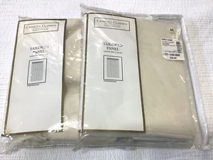 Croscill Classics 2 Nightingale Ivory Tailored Curtain Panels 53x84 New! - Picture 1 of 3