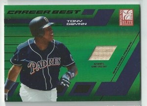 2004 Donruss Elite Tony Gwynn Career Best Game-Used Bat Green #177/200 CB-35