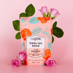 I Love Englische Rose Badesalz Birne Rosarot Beeren Jasmin Bernstein 500g - Bild 1 von 1